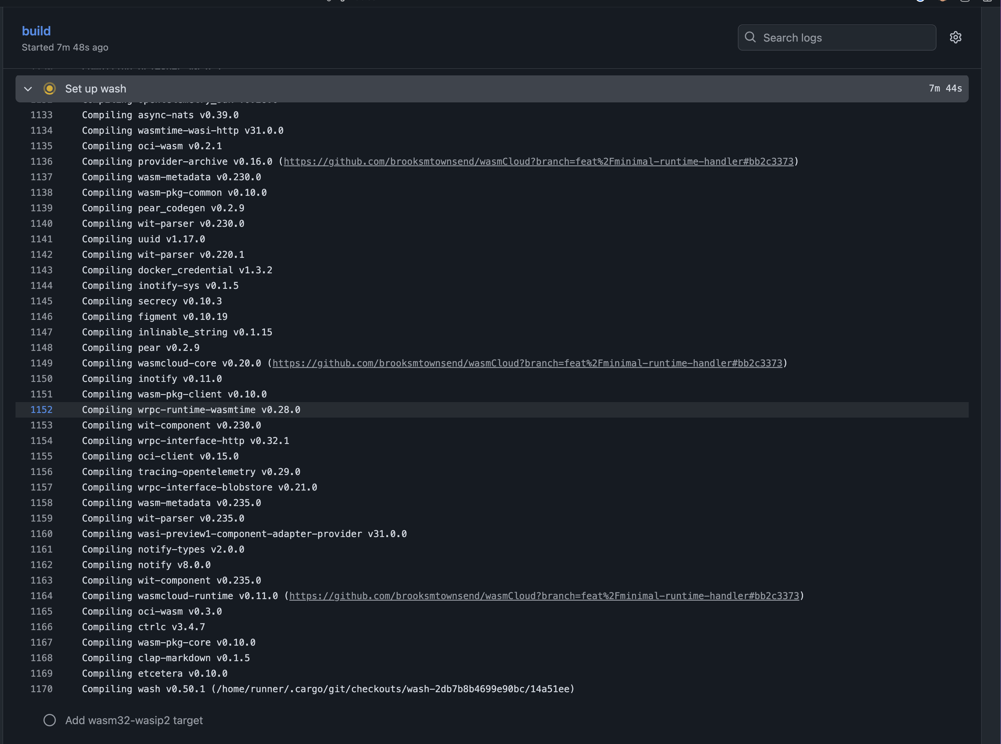 cargo compiling